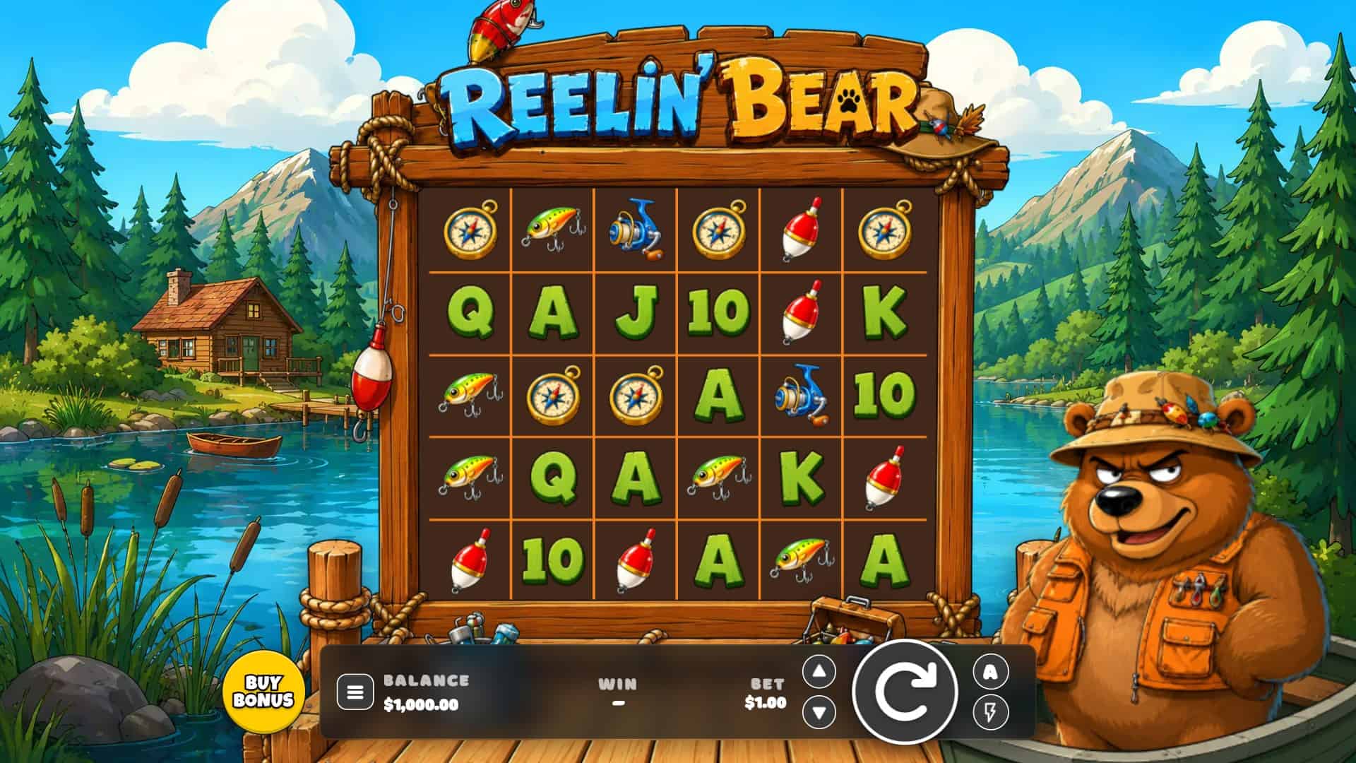 Reelin Bear slot gameplay reels