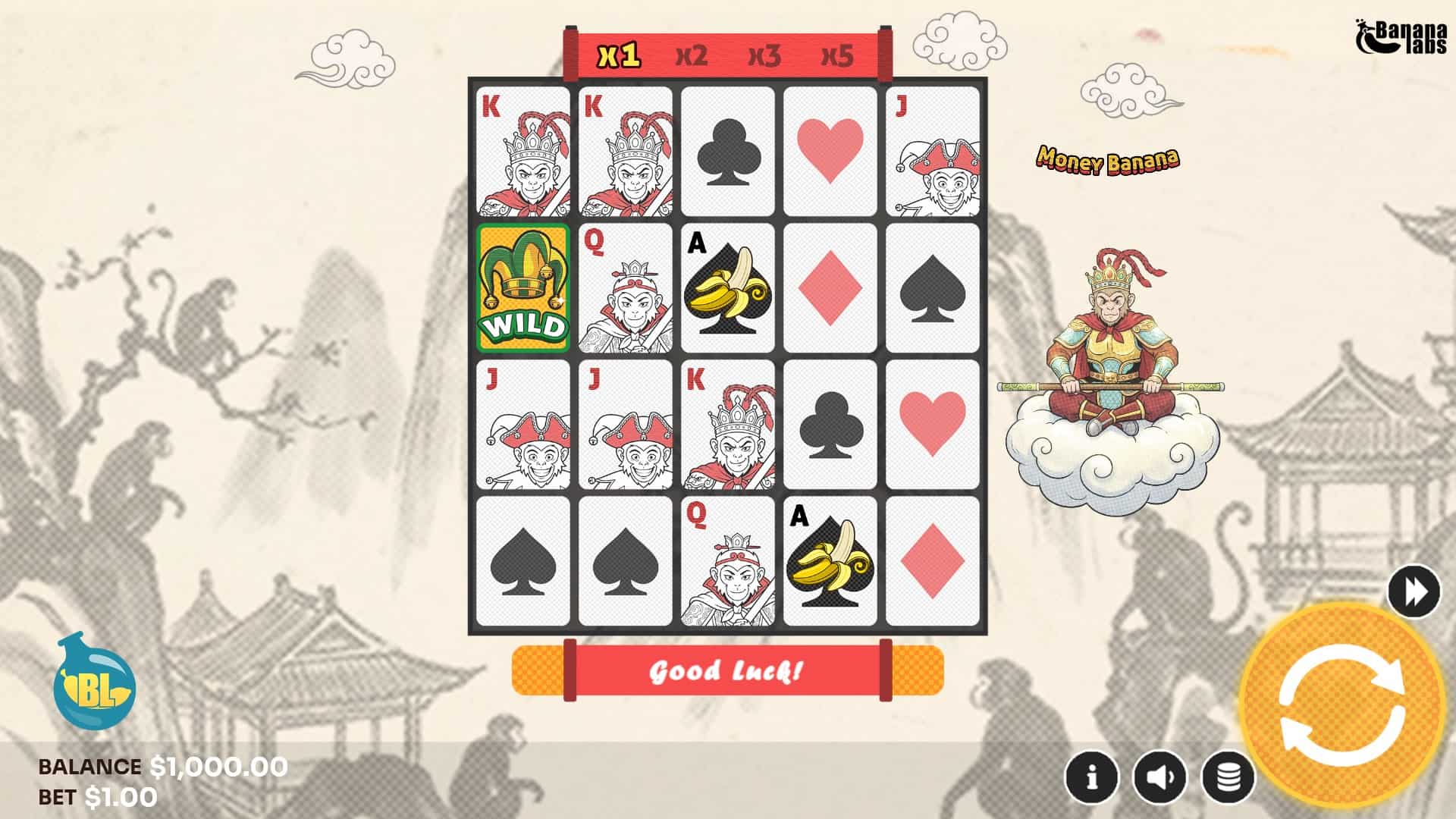 Money Banana bonus buy menu