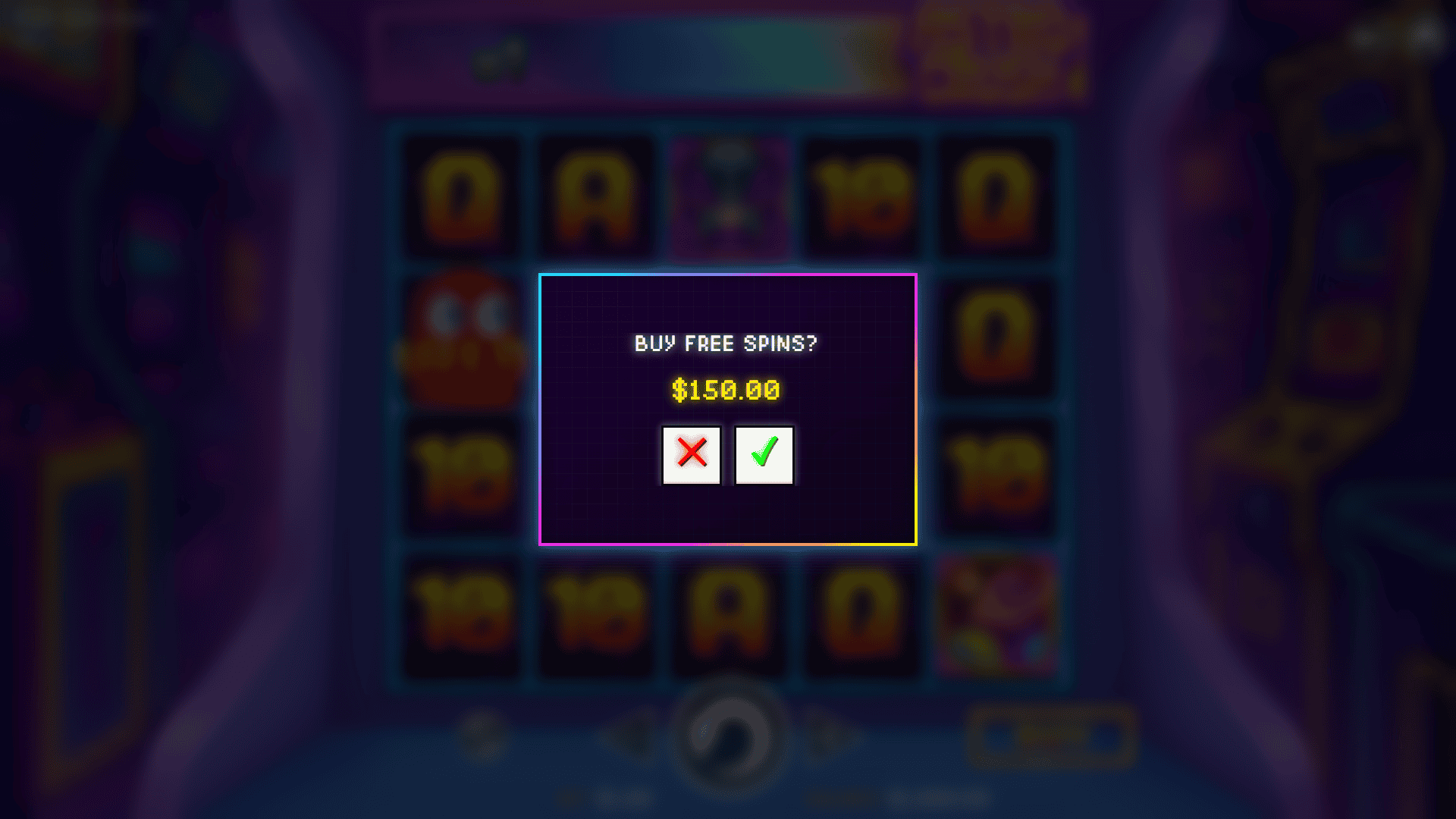 Astro Crush bonus buy menu