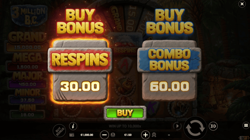 Betsoft 3 million bc bonus buy
