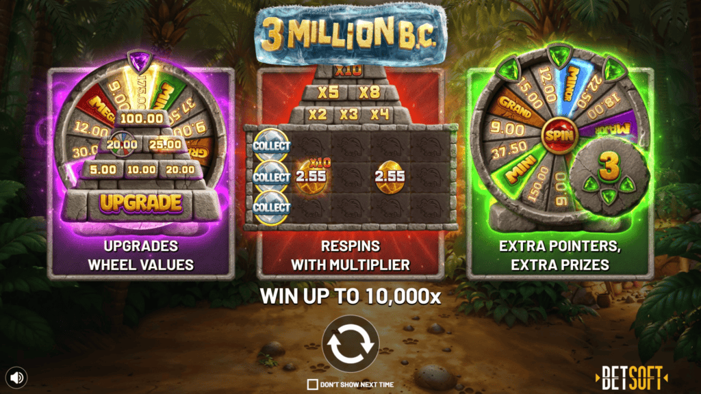 Betsoft 3 million bc intro screen