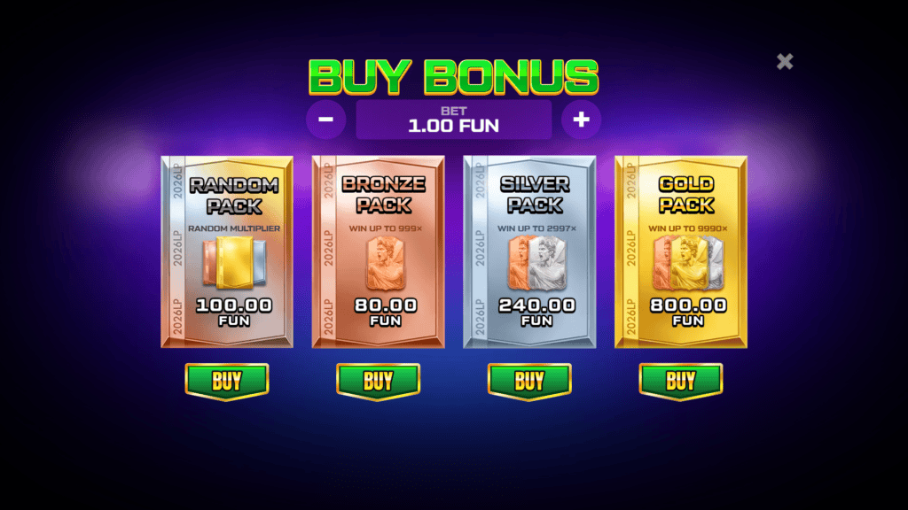 Bgaming lucky pack 2026 cup bonus buy