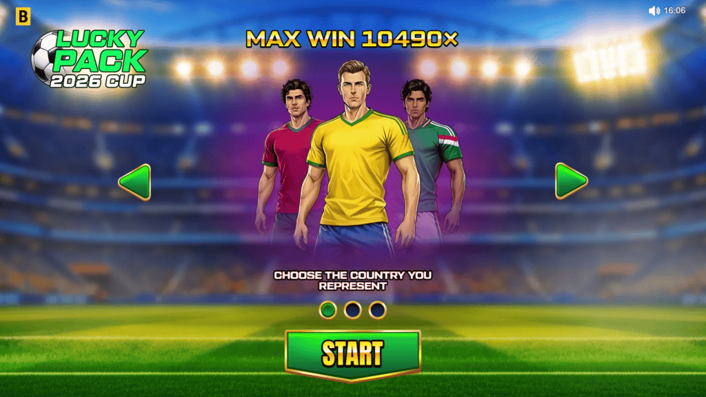 Bgaming lucky pack 2026 cup intro screen