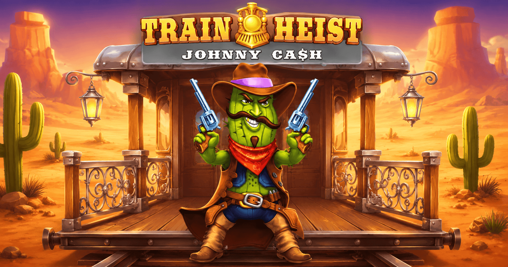 Train Heist Johnny Cash Slot Demo by BGaming slot cover image