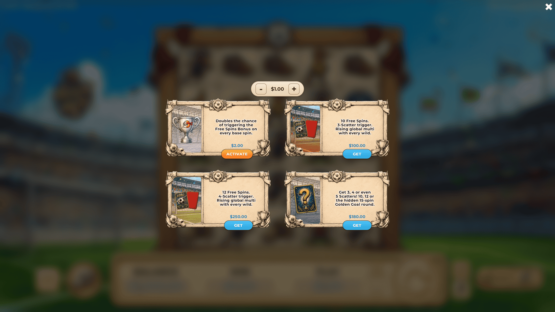 Quack of the Net bonus buy menu