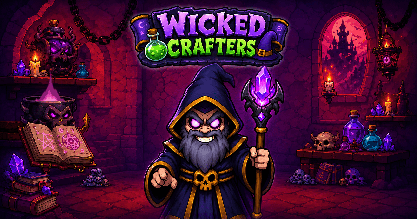 Wicked Crafters Slot Demo by Big Rock Gaming slot cover image