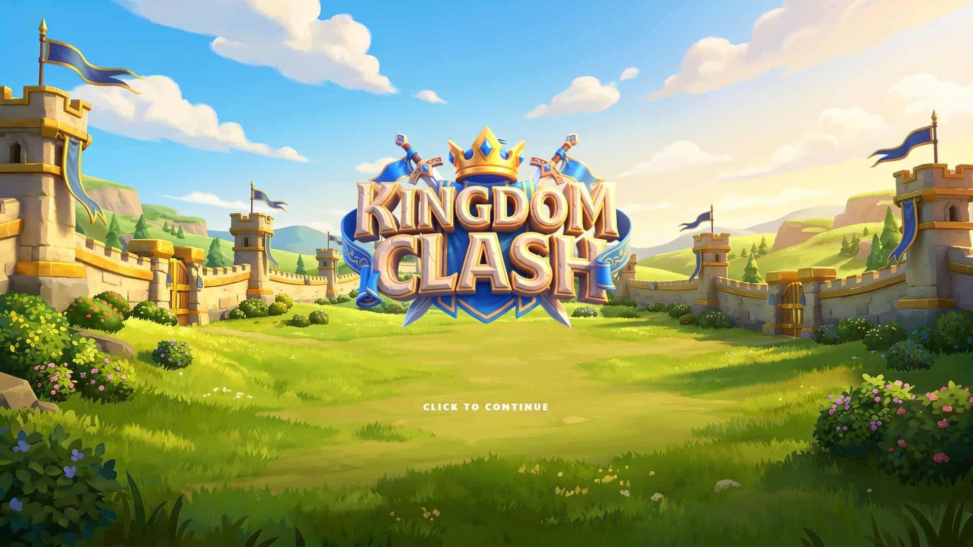 Kingdom Clash slot intro screen