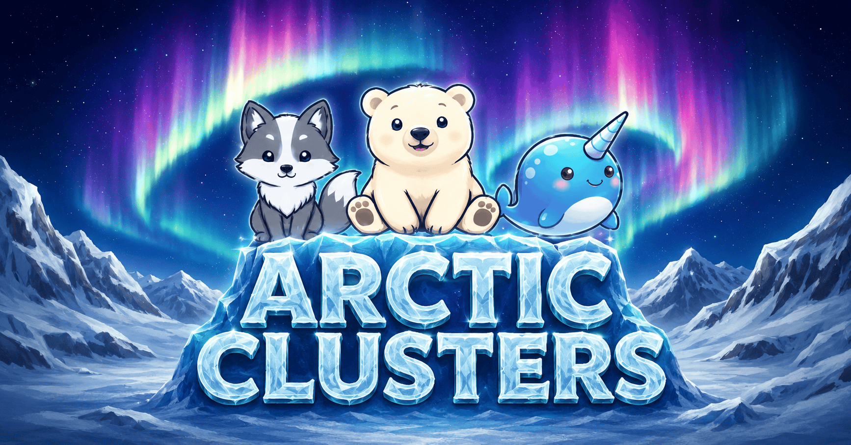 Arctic Clusters Cluster Pays Slot Demo by Black Magic Studios slot cover image