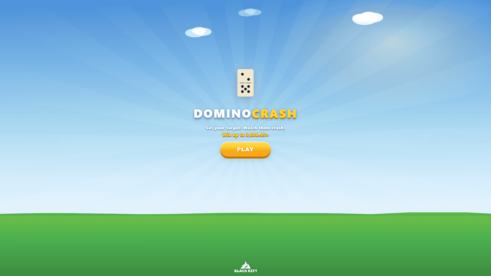 Domino Crash slot intro screen