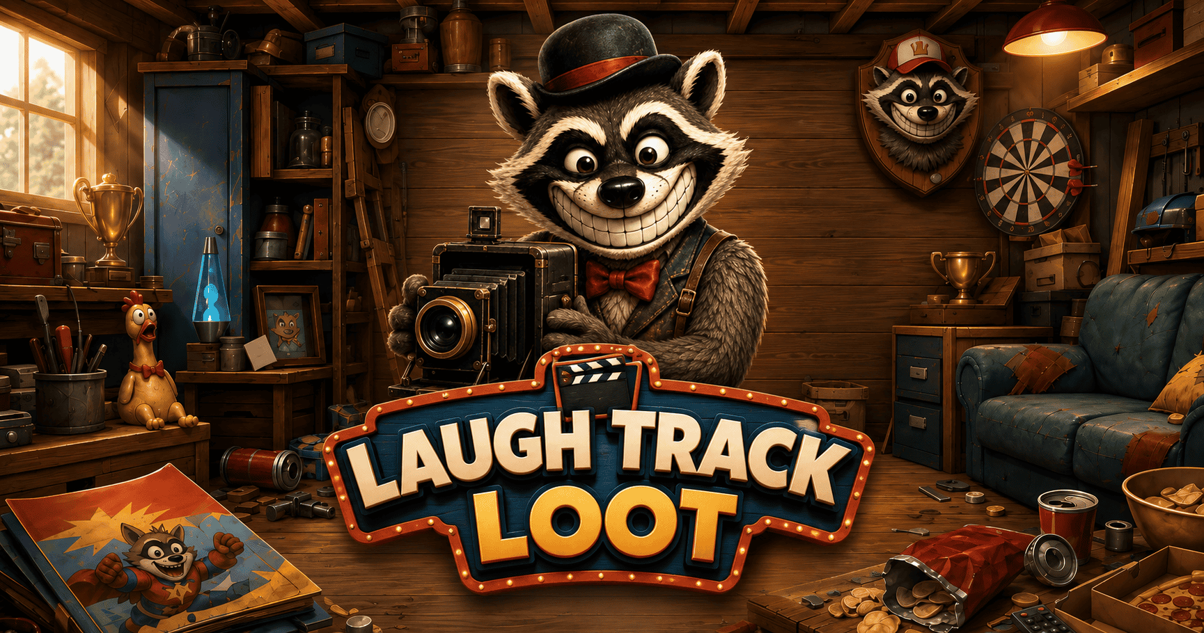 Laugh Track Loot Slot Demo by Black Rift slot cover image