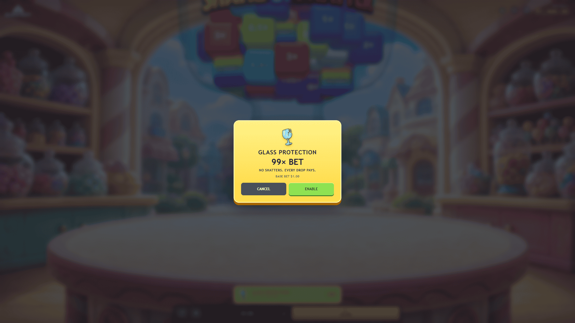 Shake & Shatter bonus buy menu