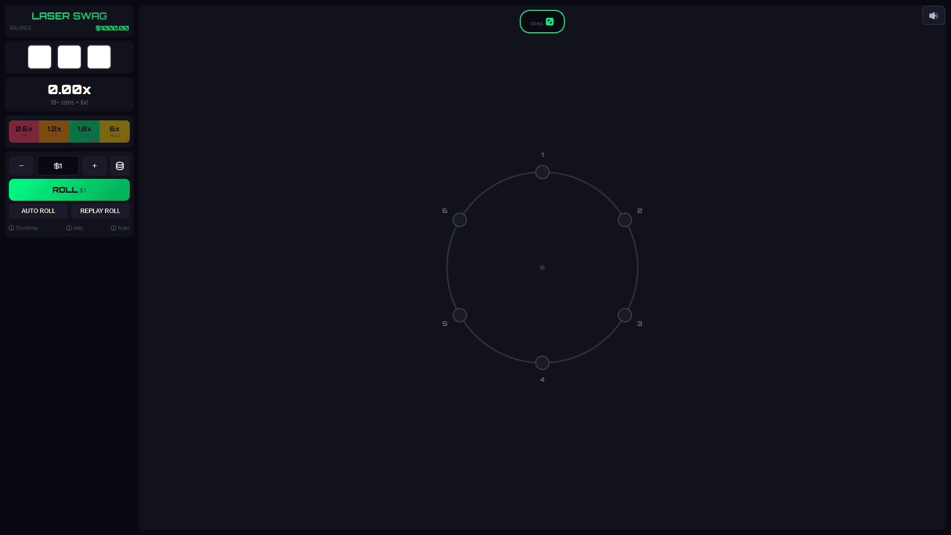Laser Swag slot gameplay reels