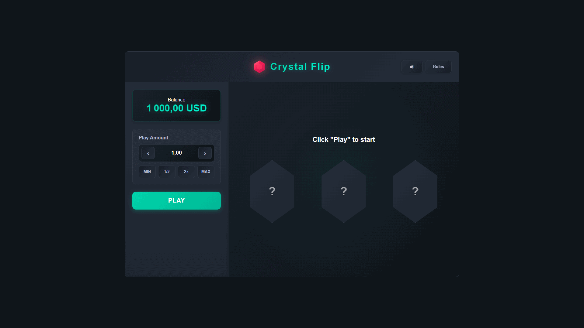 Crystal Flip slot gameplay reels