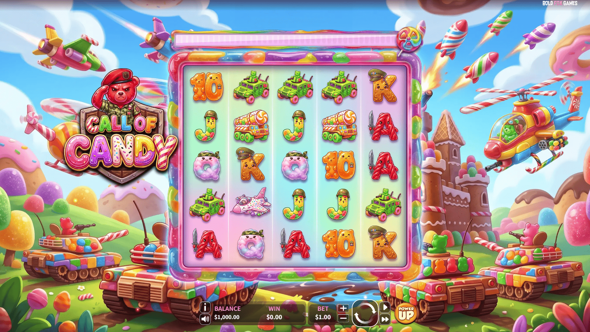 Call of Candy slot gameplay reels