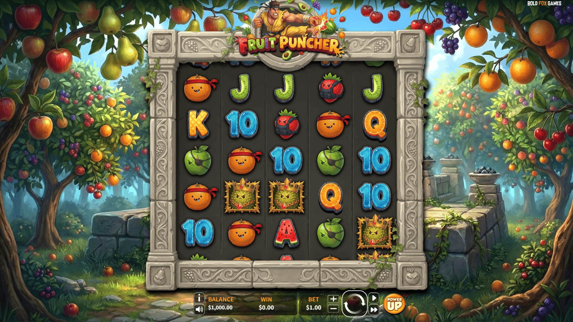 Fruit Puncher slot gameplay reels