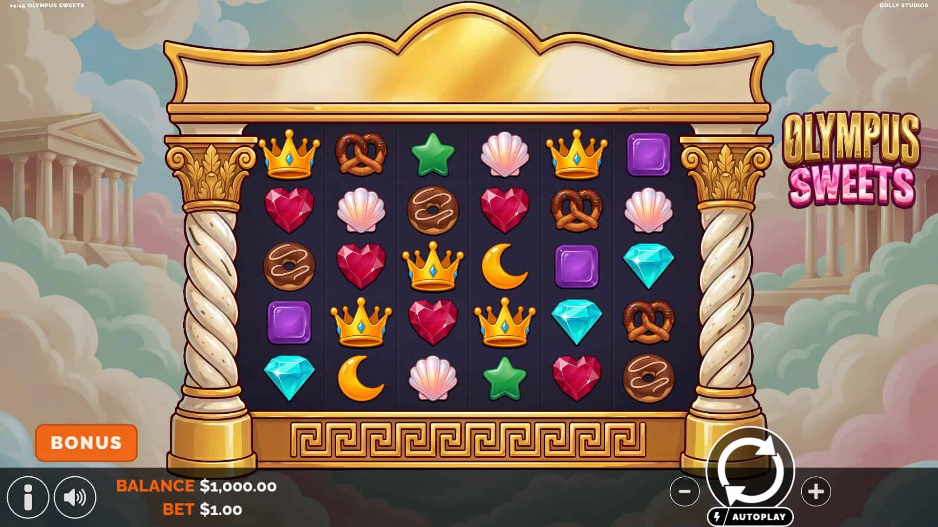 Olympus Sweets slot gameplay reels