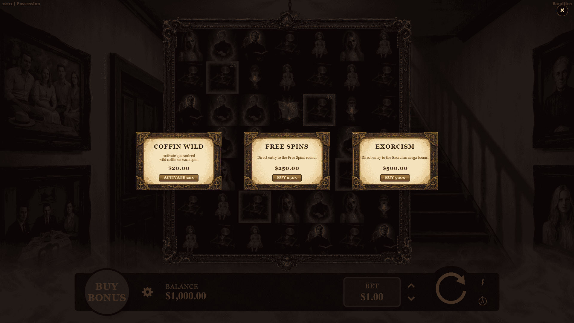 Possession bonus buy menu