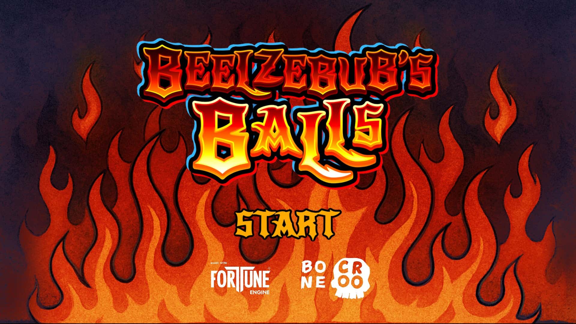 Beelzebub's Balls slot intro screen