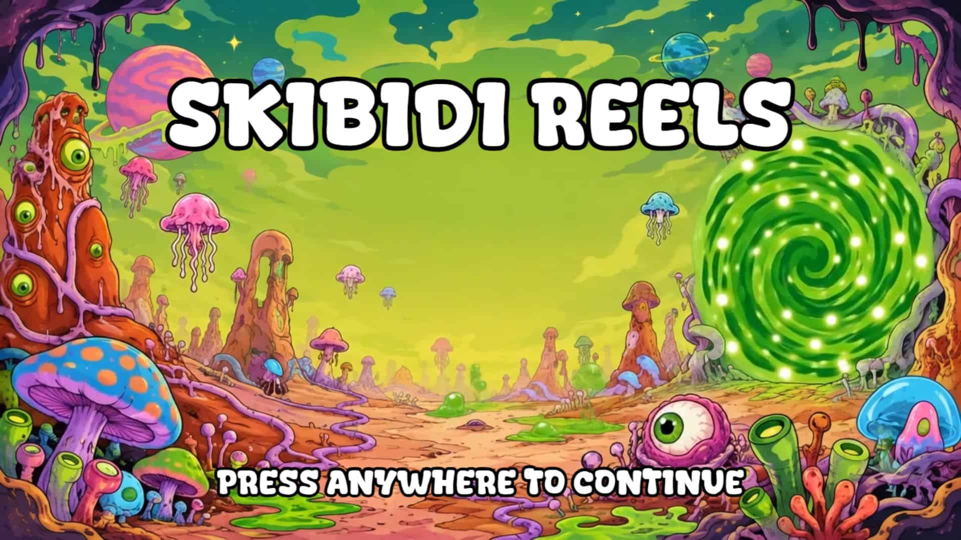 Skibidi Reels slot intro screen