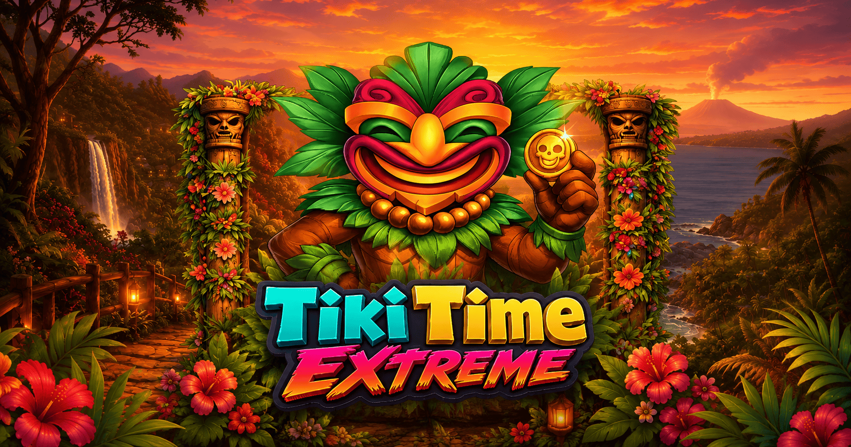 Tiki Time Extreme Slot Demo by Boston Slots Company slot cover image