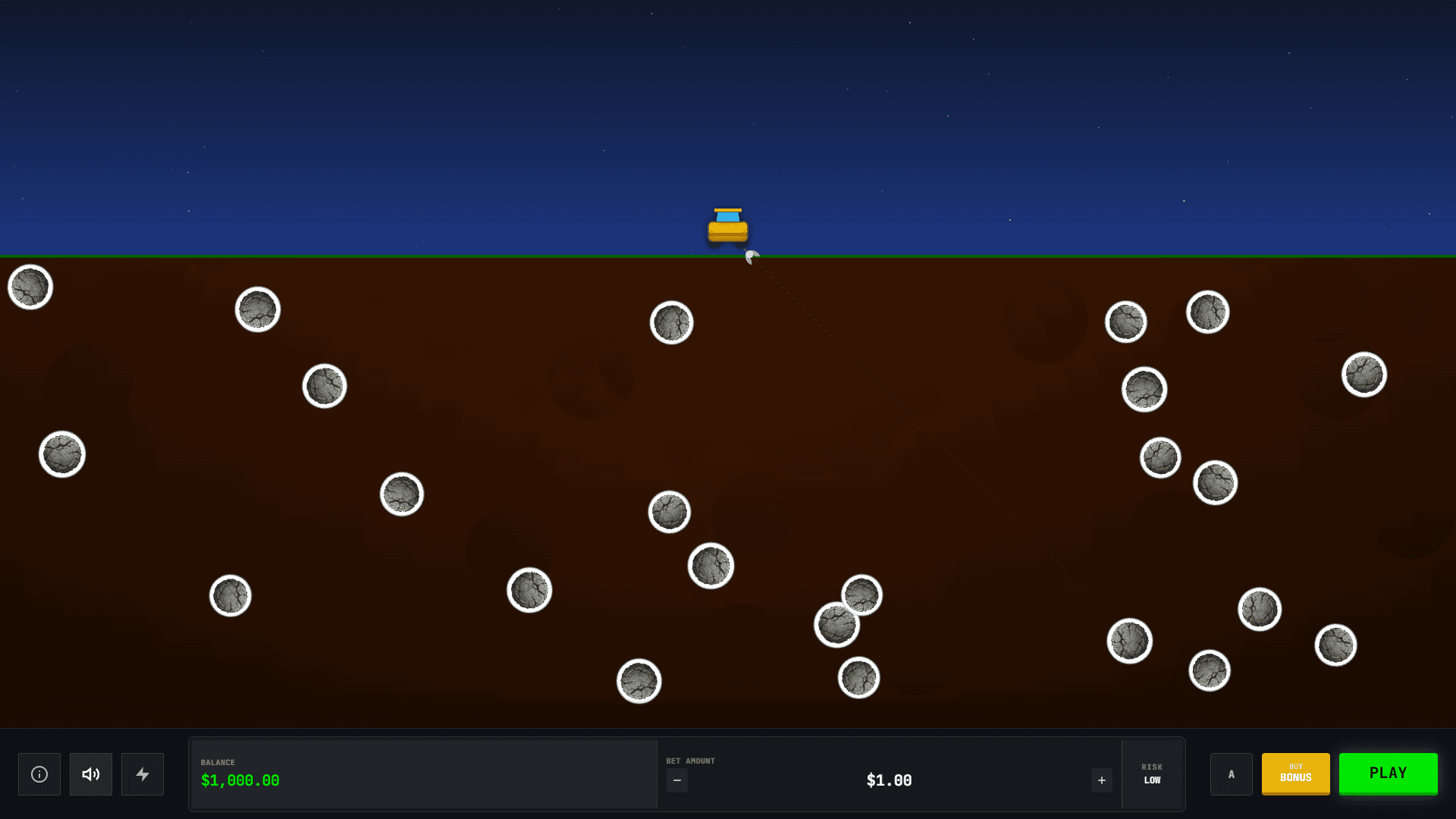 Gold Miner slot gameplay reels