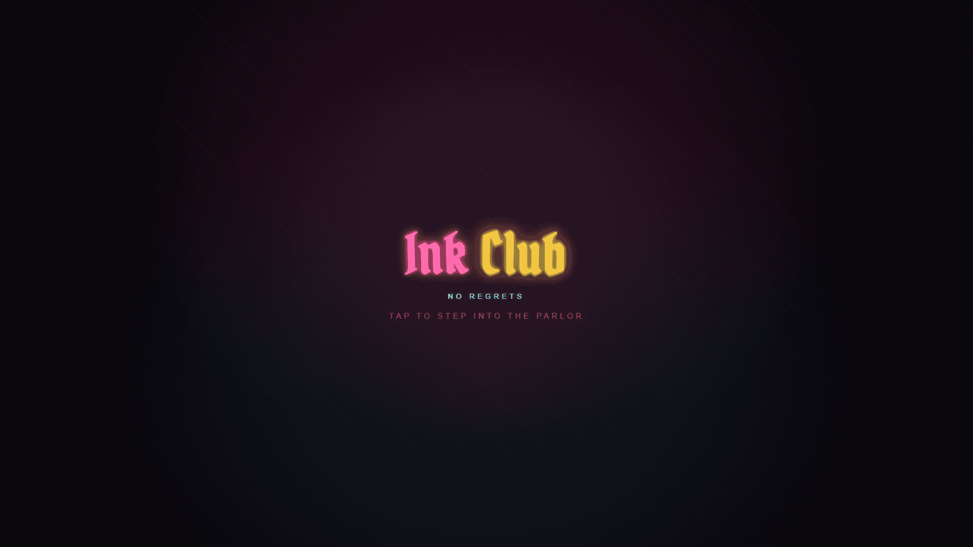 Ink Club slot intro screen