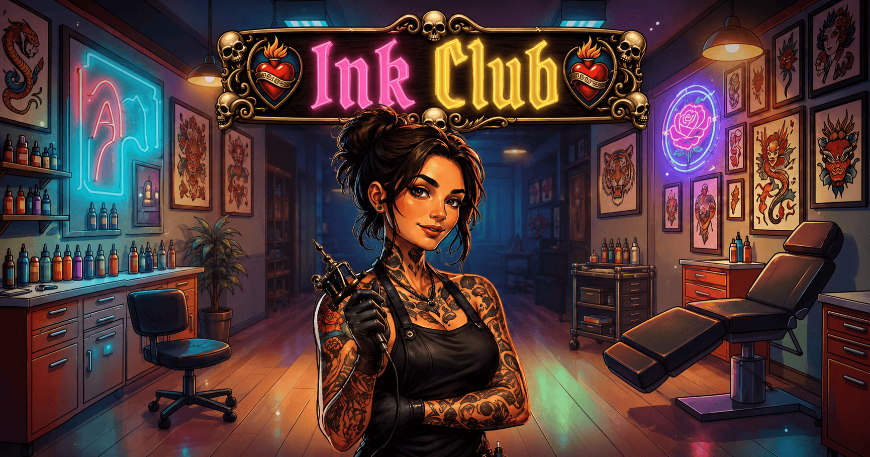 Ink Club Slot Demo by Brains Blocker Studio slot cover image