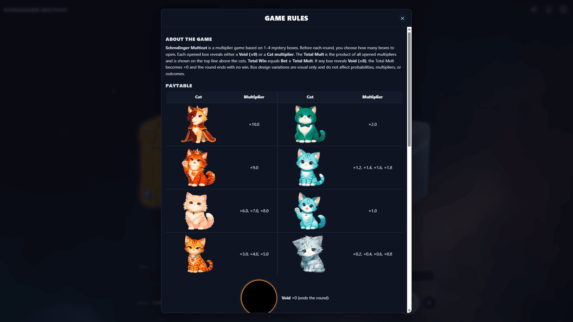 Schrodinger Multicat slot gameplay reels