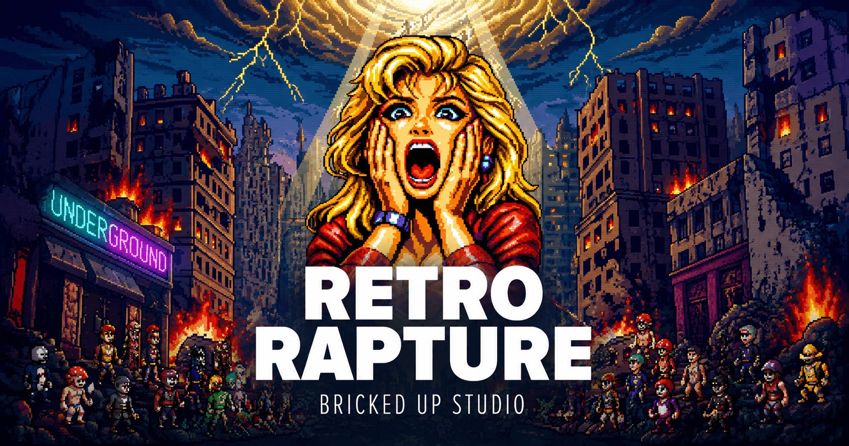 Retro Rapture Slot Demo by Bricked Up Studio slot cover image
