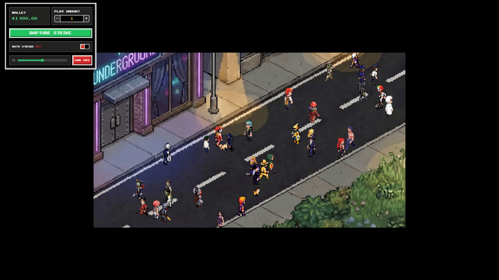 Retro Rapture slot gameplay reels