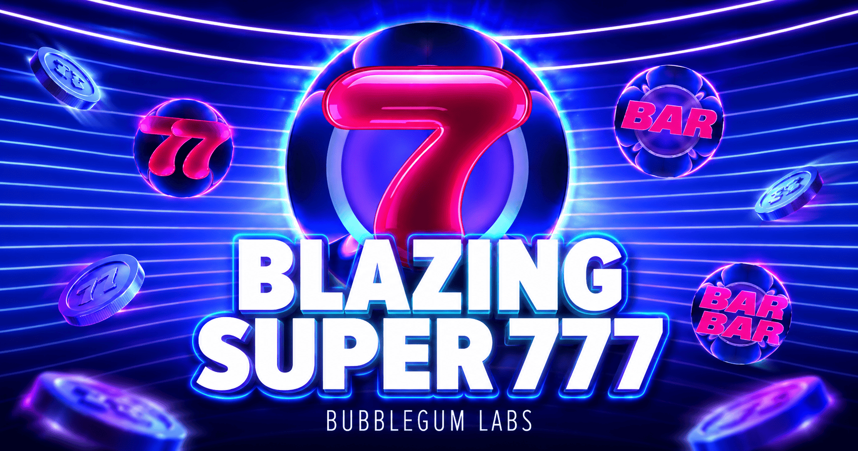 Blazing Super 777 Slot Demo by Bubblegum Labs slot cover image