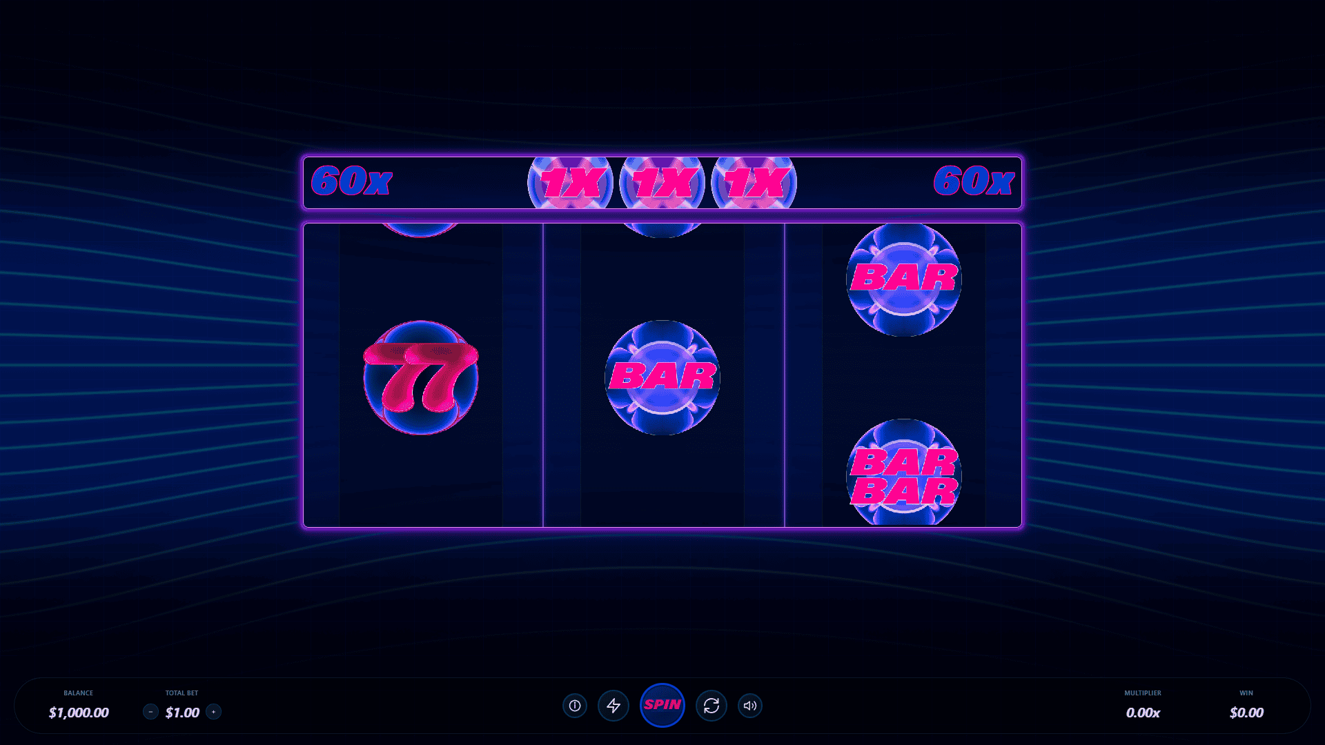 Blazing Super 777 slot gameplay reels