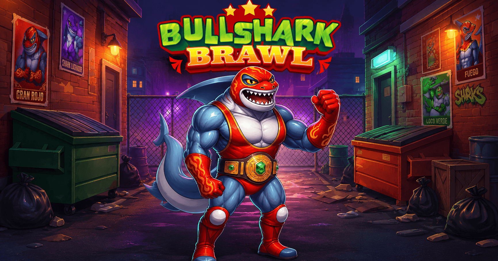 Bullshark Brawl Slot Demo by Bullshark Games slot cover image