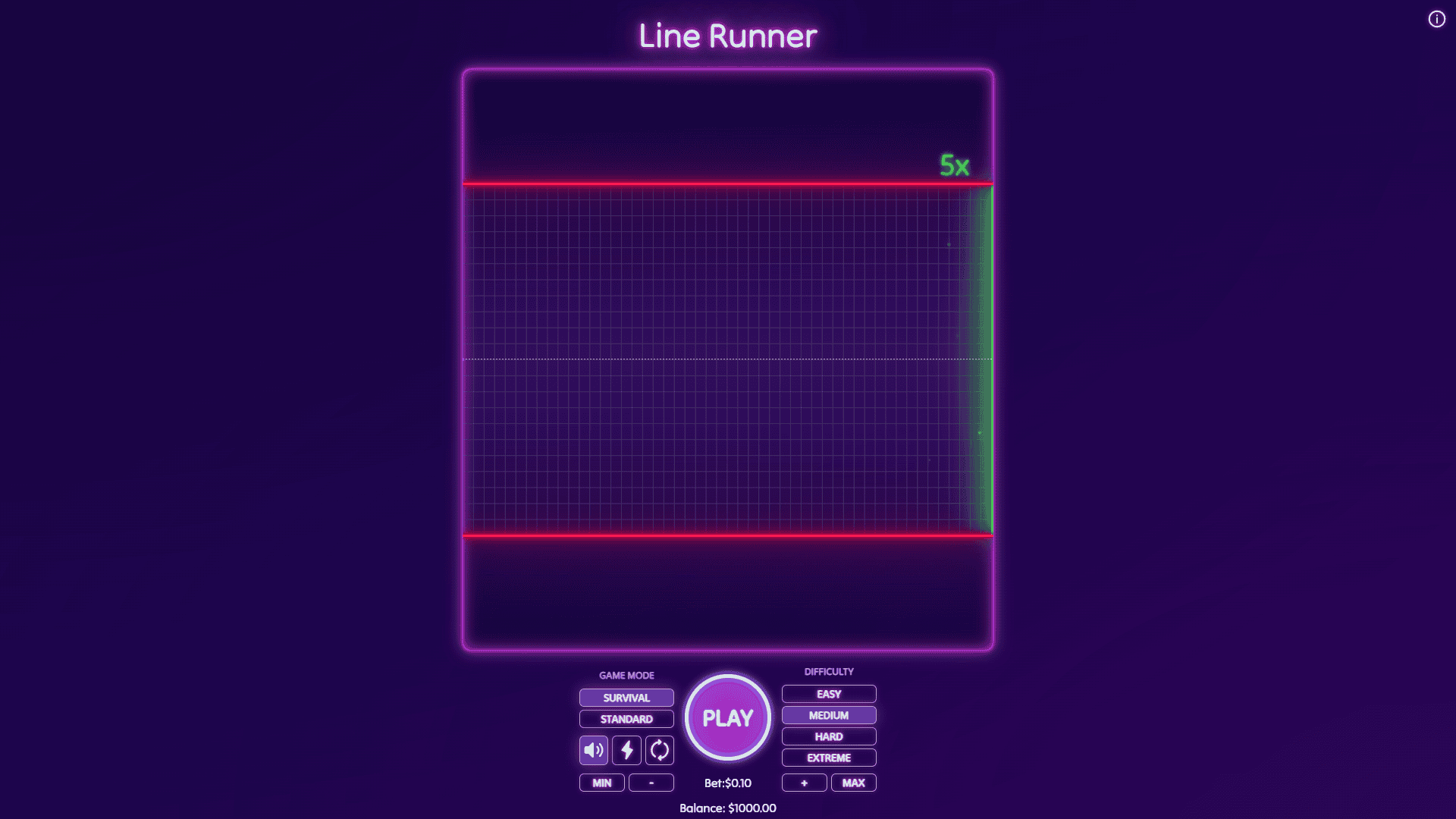 Line Runner slot gameplay reels