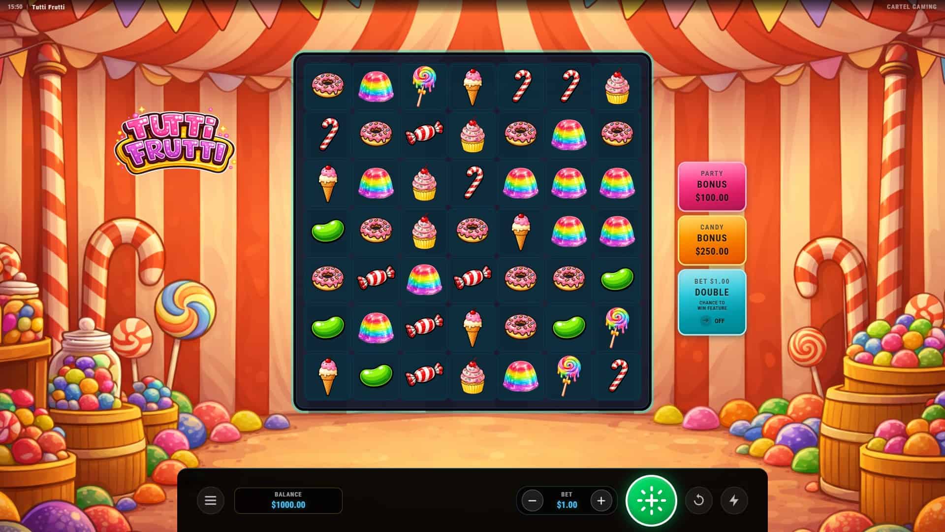 Tutti Frutti slot gameplay reels