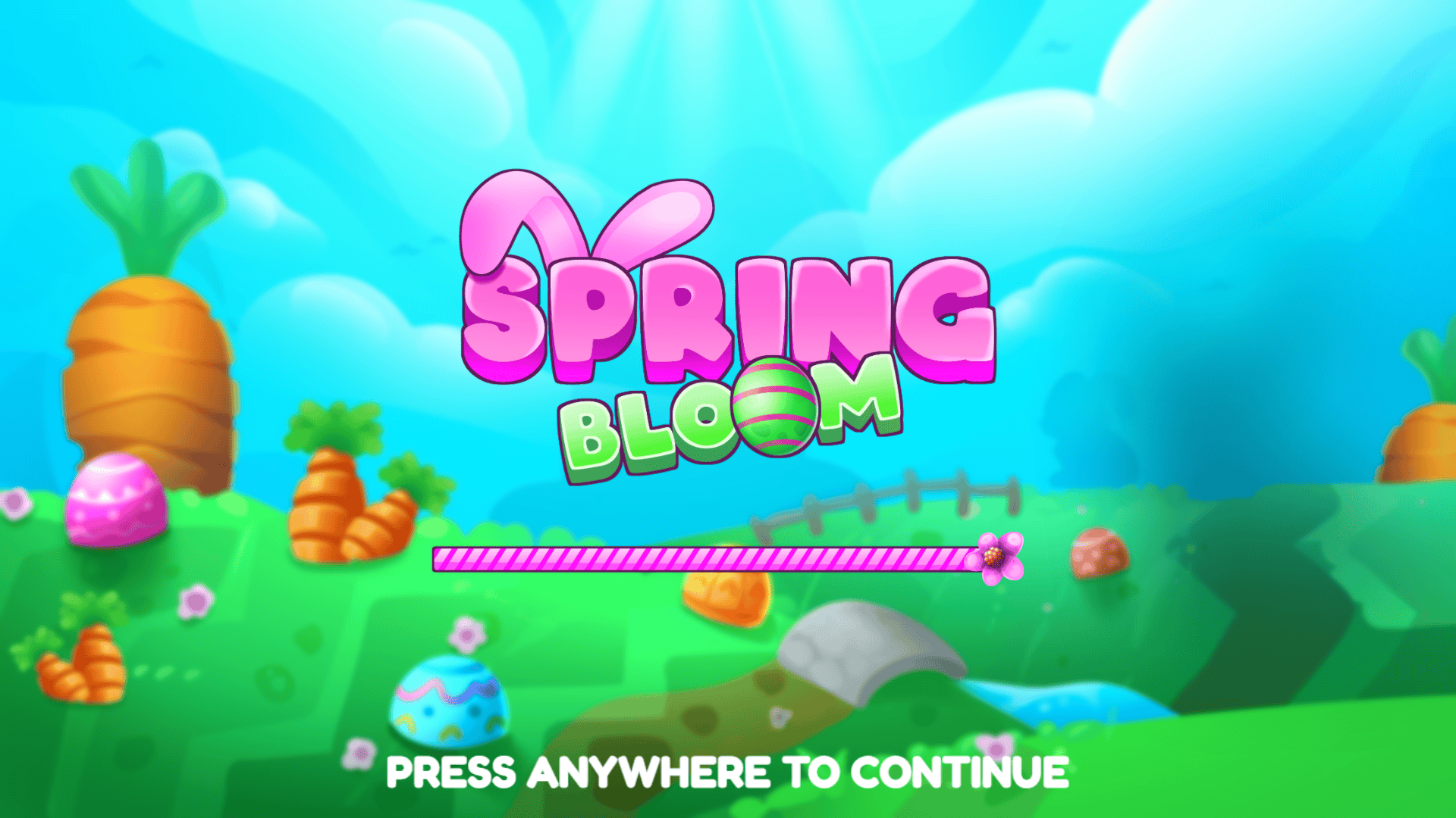 Spring Bloom slot intro screen