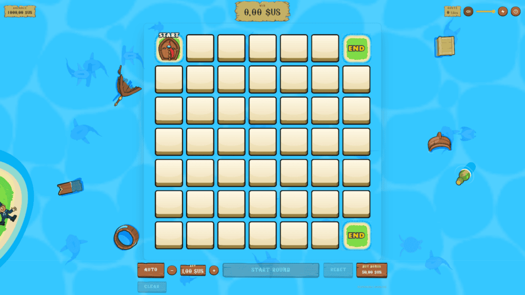 Catnipstudios pirate cross slot game preview