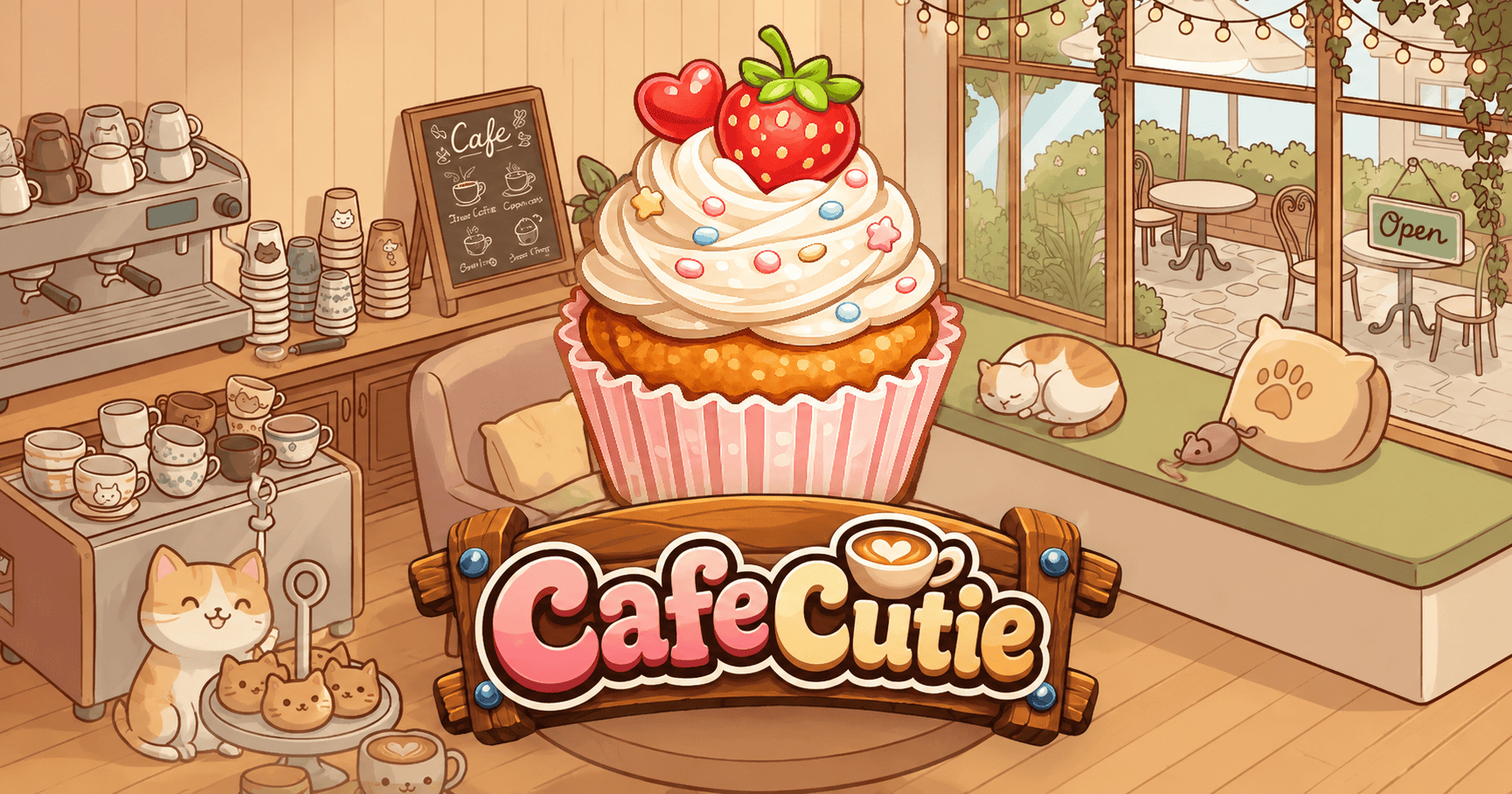Cafe Cutie Slot Demo by Catville Games slot cover image