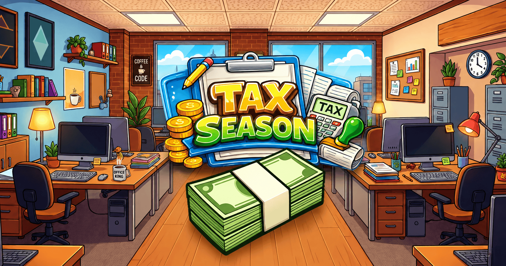 Tax Season Slot Demo by Catville Games slot cover image