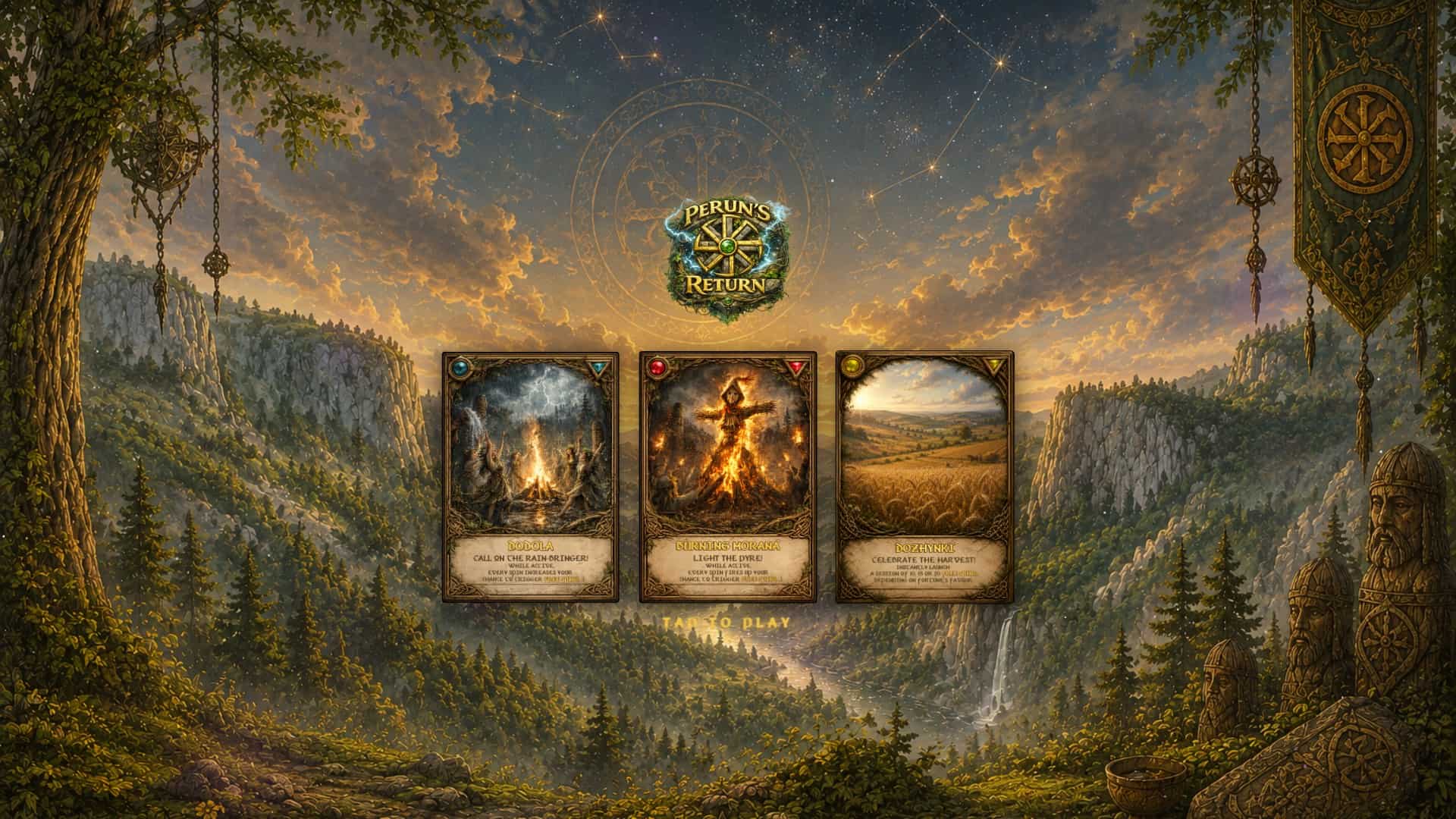 Perun's Return slot intro screen