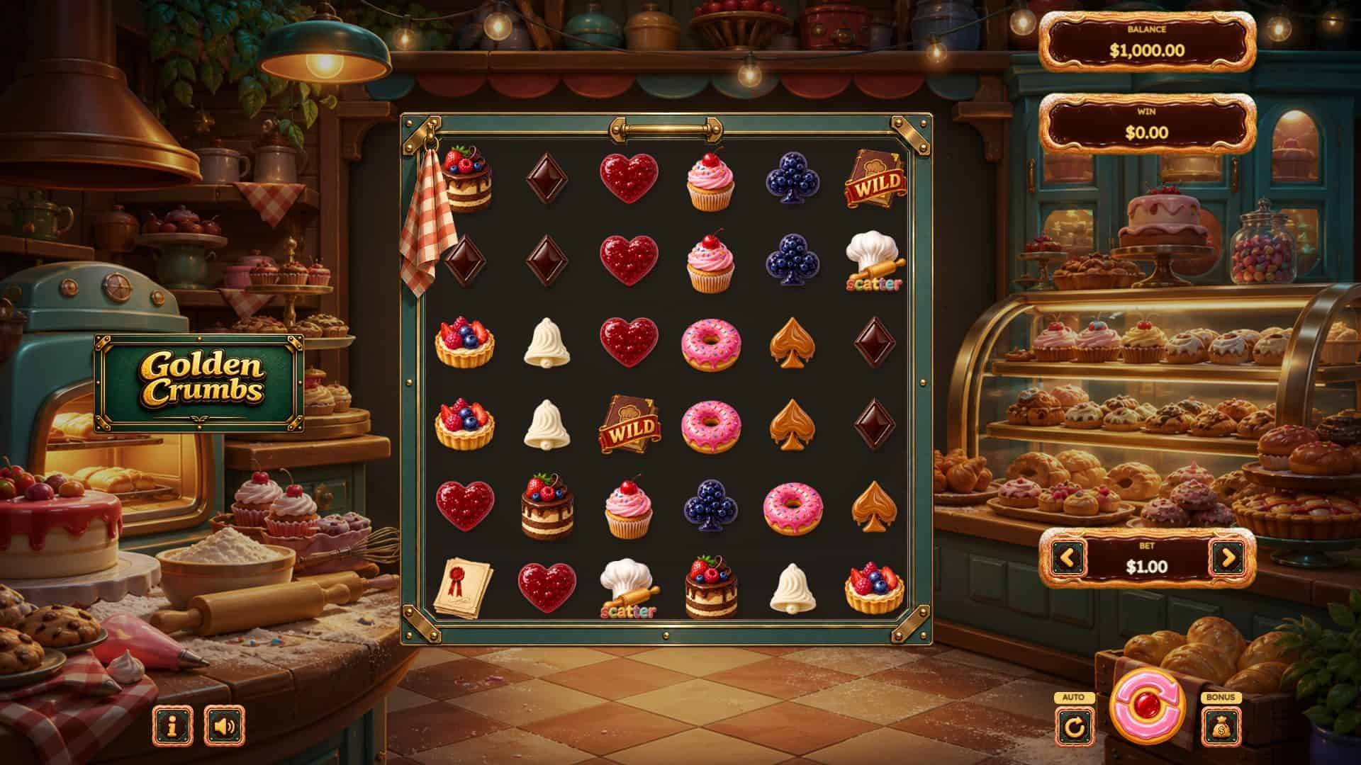 Golden Crumbs slot gameplay reels