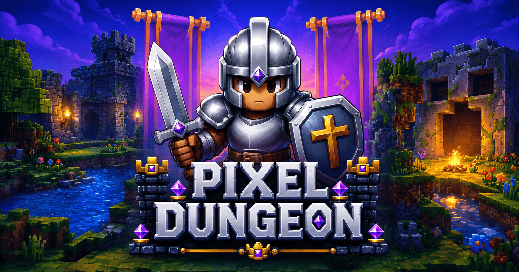 Pixel Dungeon Slot Demo by Chatty Games slot cover image