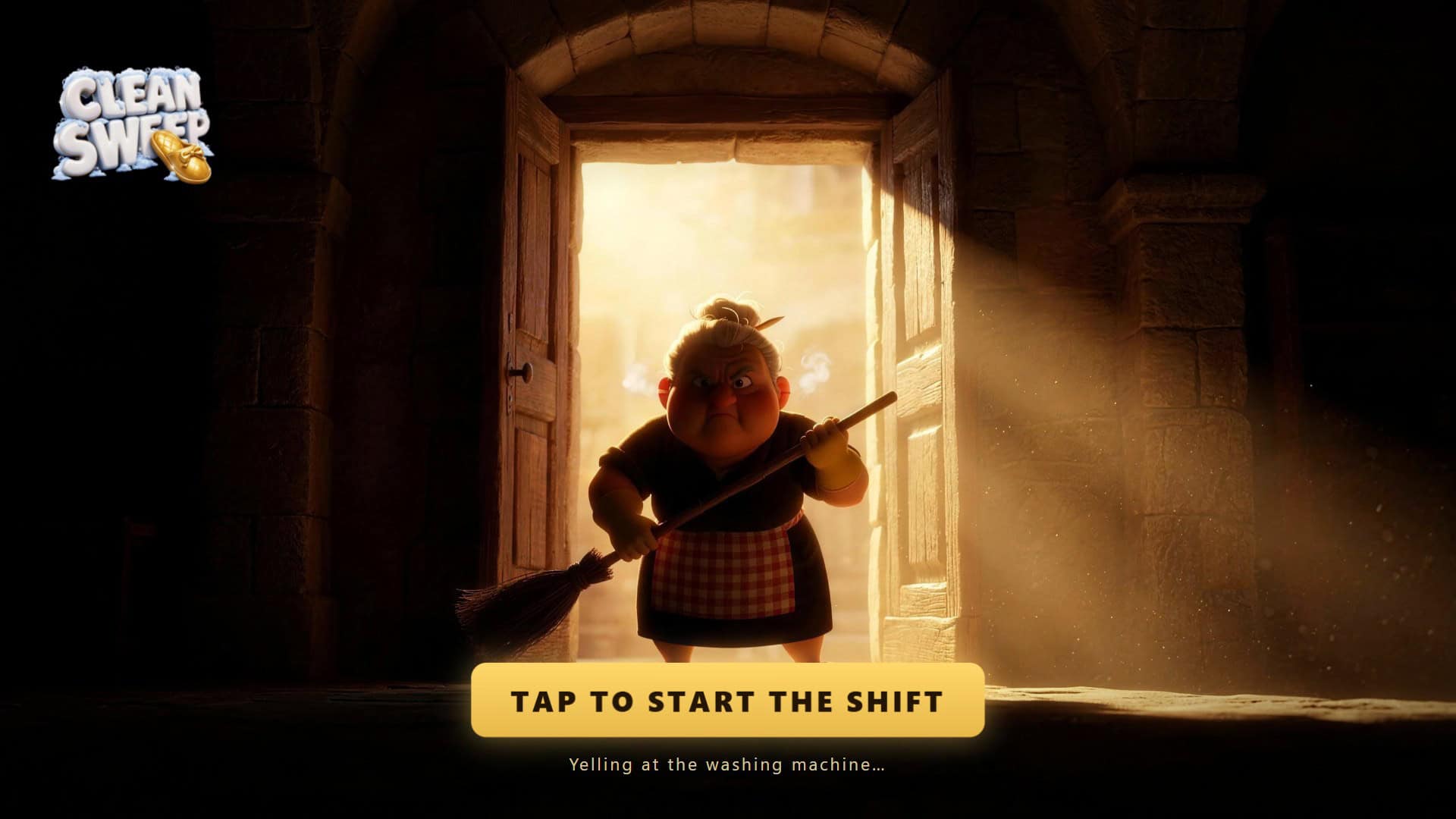 Clean Sweep slot intro screen