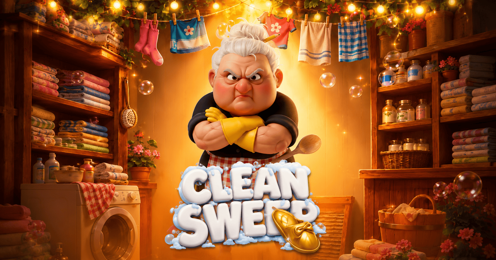 Clean Sweep Slot Demo by Chud Studios slot cover image
