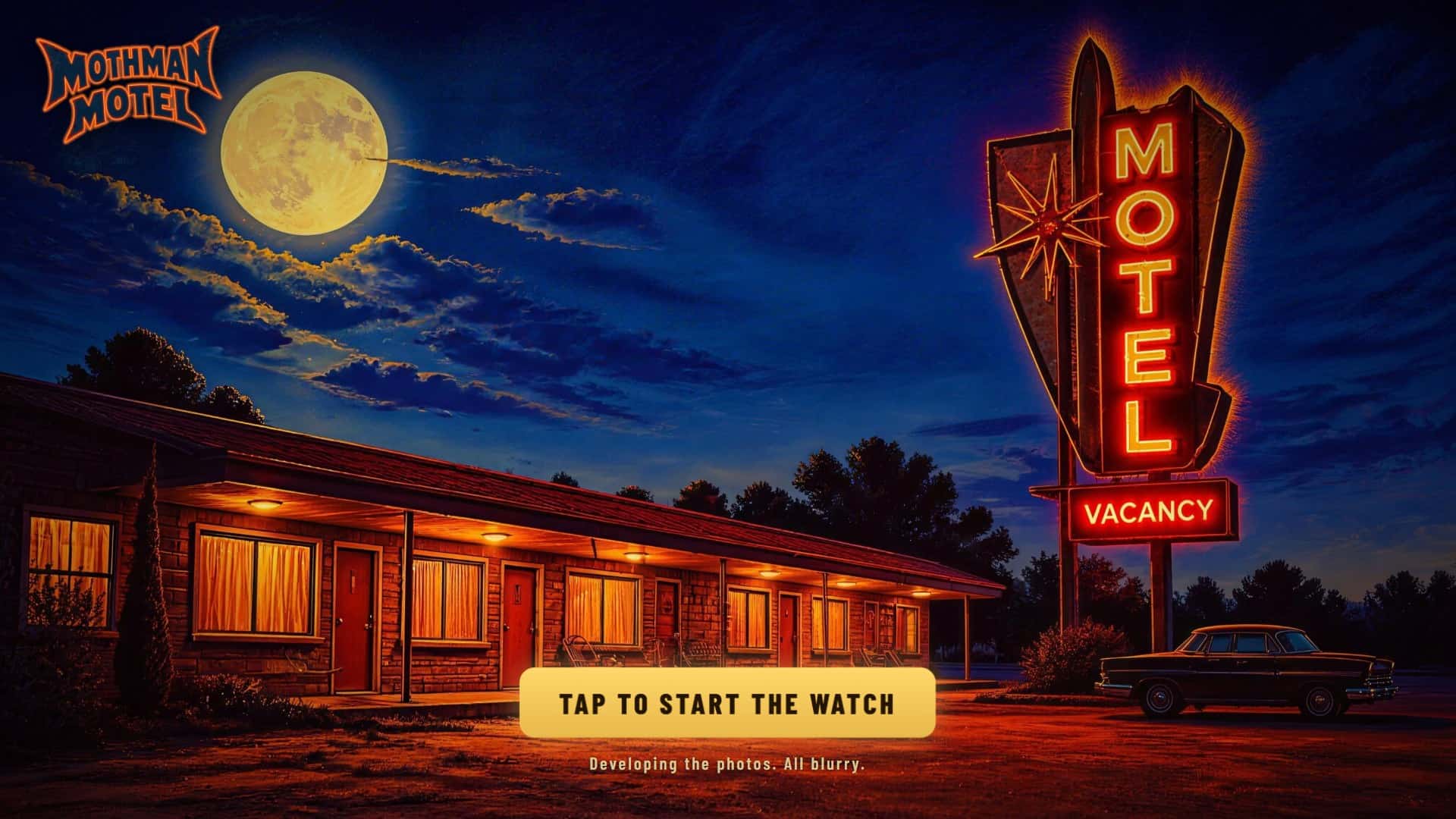 Mothman Motel slot intro screen