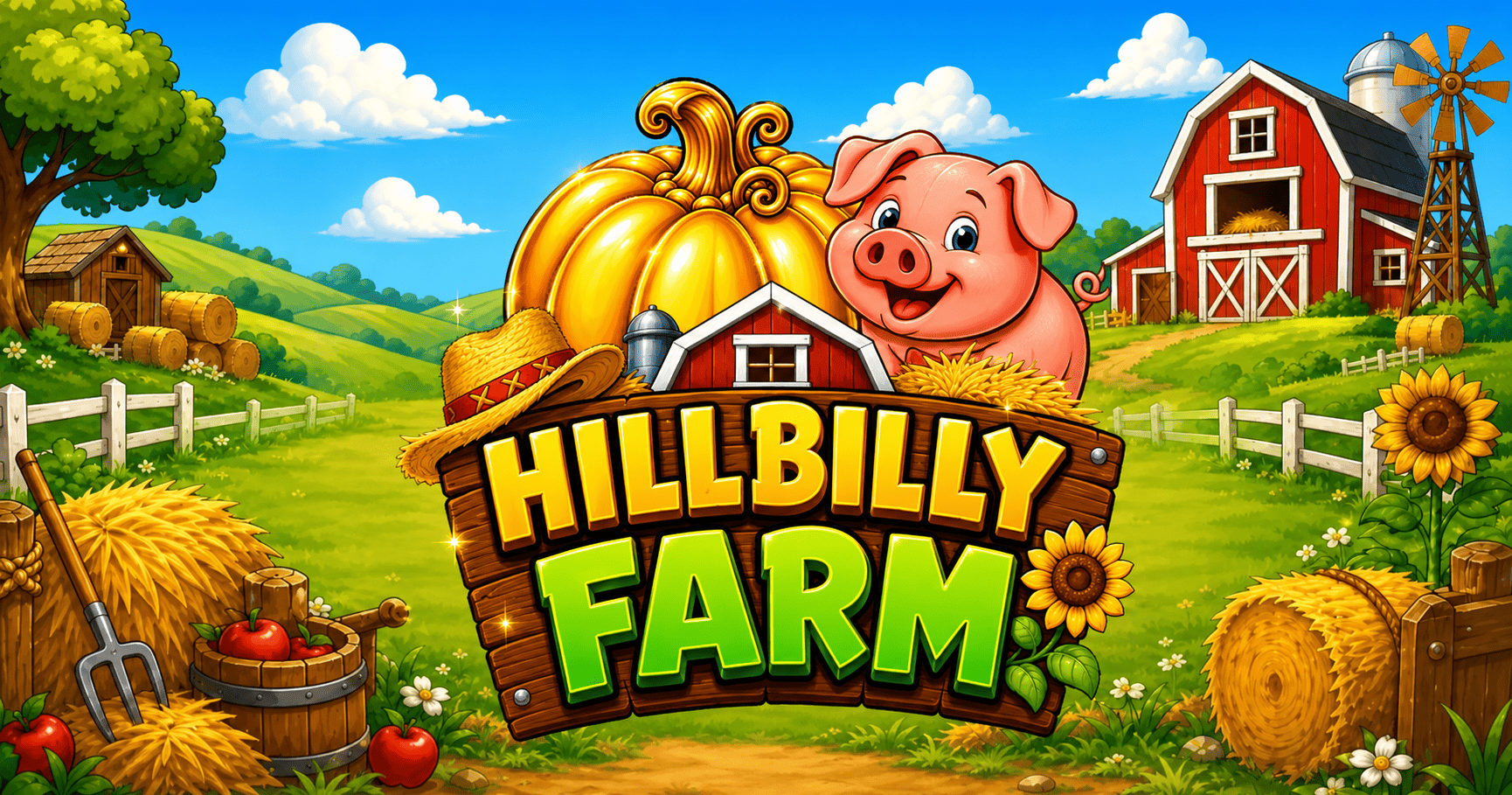 Hillbilly Farm Slot Demo by Chunky Brudda slot cover image