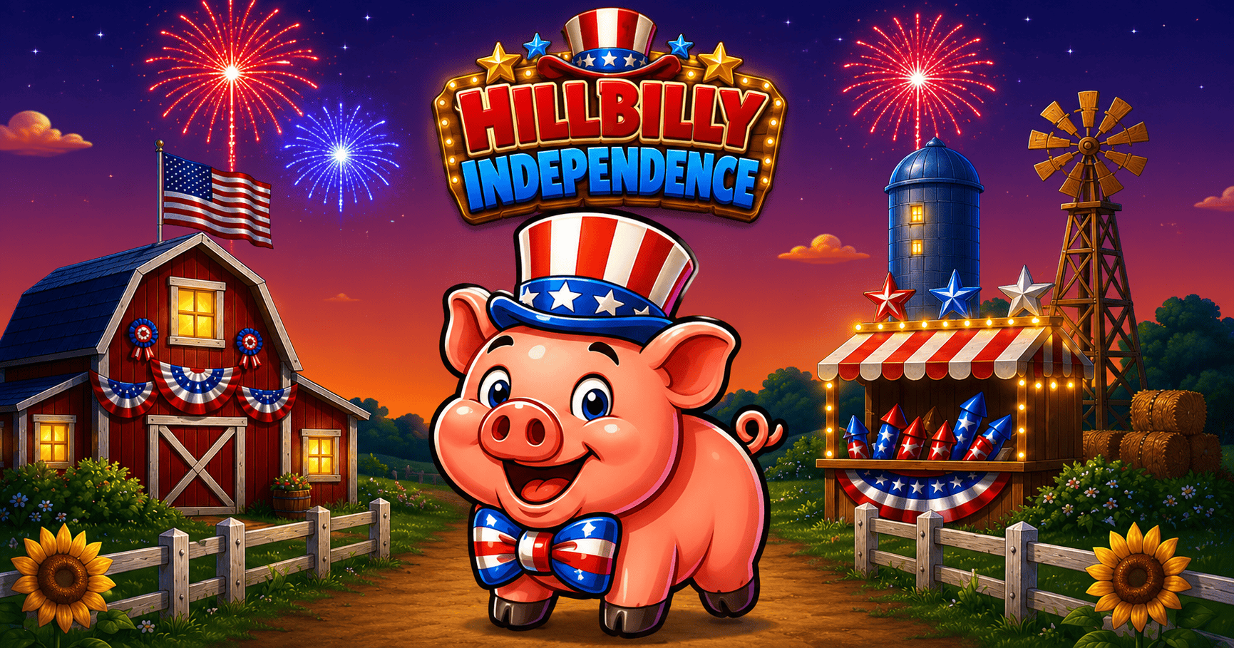 Hillbilly Independence Slot Demo by Chunky Brudda slot cover image