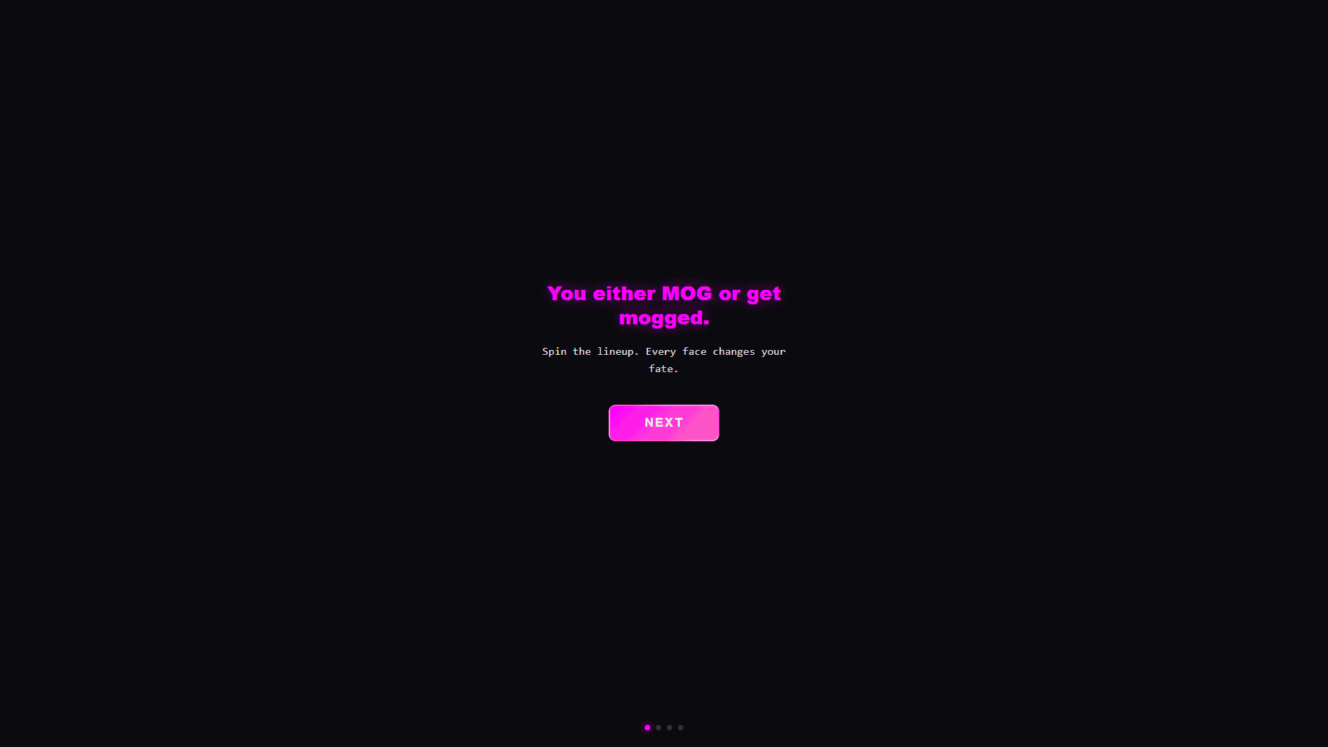 Frame Mogged slot intro screen