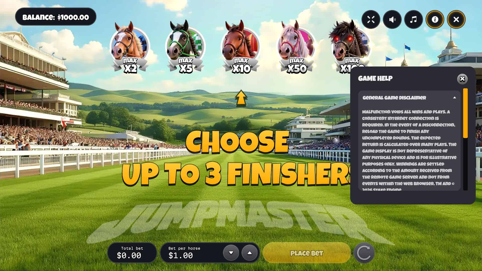 Jump Master bonus buy menu