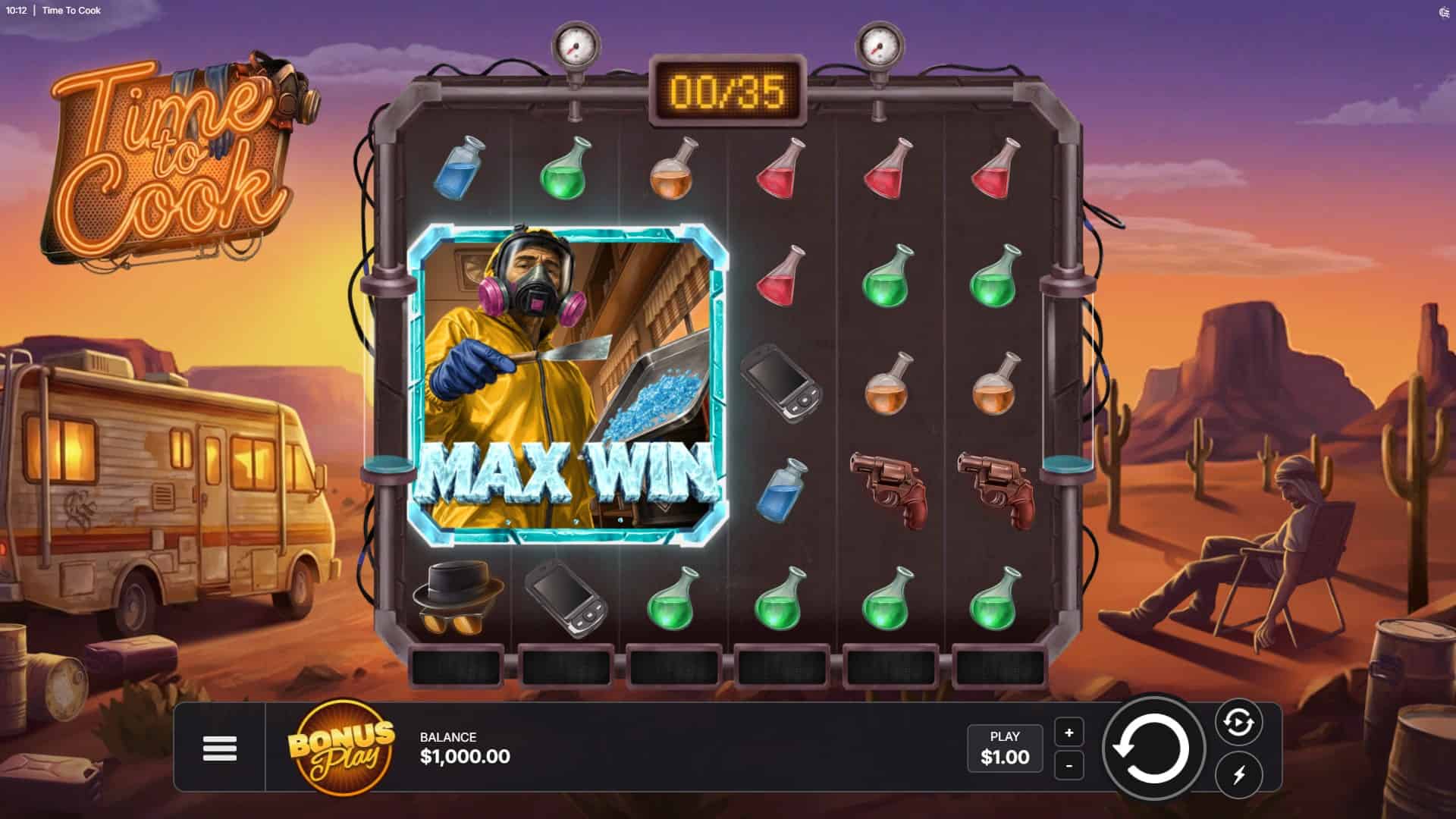 Time to Cook slot gameplay reels